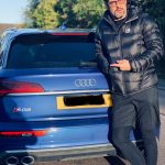 Tom Ellis Instagram – Thank you @audiuk and the lovely @tonyameli for my bright blue Hallowheels!!!!!! A VERY nice ride as always #audiambassador #ad ❤️🚙🎃