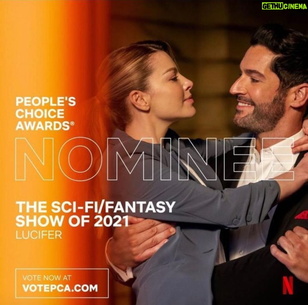 Tom Ellis Instagram - WOW 🤩 we are so excited to be nominated for a people’s choice award. Come on Lucifans Let’s go out with a Bang!!!! Vote now at VOTEPCA.COM Thank you in advance for voting for us 😈 #LucifansAreTheBest #ThankYou #lucifans
