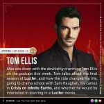 Tom Ellis Instagram - I sat down with @alexzane and talked all things #Lucifer including our final season that starts this week! You can listen via the @jtfpod - head over to their bio and click the link.