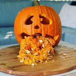 Tom Ellis Instagram – Happy Halloween!!! Fierce competition this year in the pumpkin carving competition 🎃