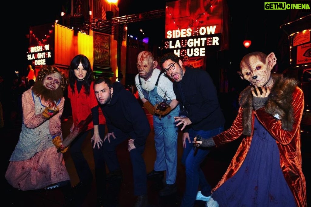 Tom Ellis Instagram - Had a frightfully good time @horrornights with the @tellmelieshulu crew @gracevanpatten @jacksonwhite @kpreiss @moppyoppenheimer Get yourselves down there and take some spare underwear 🎃💩😱
