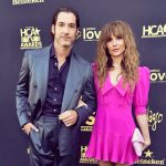 Tom Ellis Instagram - Had a lovely evening with @moppyoppenheimer at the #hcaawards yesterday. My personal highlight was standing within touching distance of Michael Keaton. Thankfully I resisted the temptation to actually touch him. Big shout out to @warrenalfiebaker for dressing me in this awesome @canali suit and to @thisjenna for taming the hair ‘situation’ ❤️