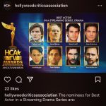 Tom Ellis Instagram – Thank you @hollywoodcriticsassociation for the nomination! And wowzers what a list…Im honored to be thought of in such esteemed company 🙏🏼😈 #Lucifer #hcaawards