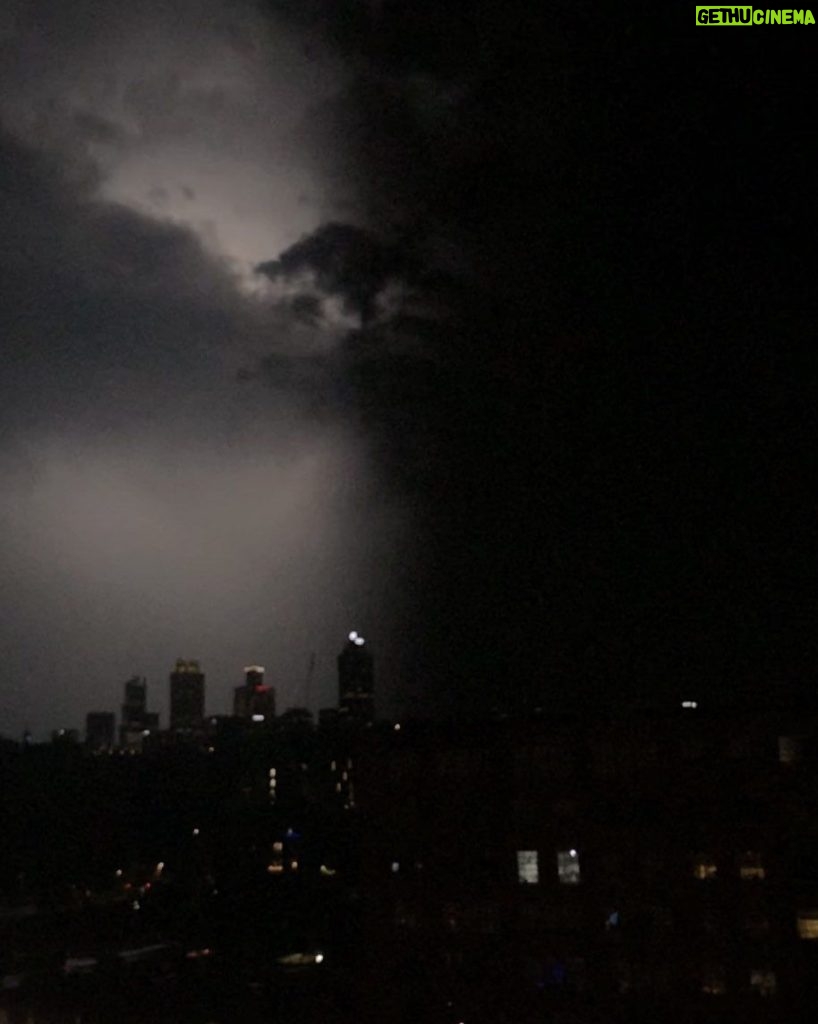 Tom Ellis Instagram - The lightning created a split screen tonight. Very Stranger Things 😳🌩