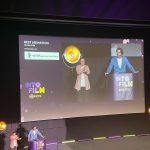 Tom Ellis Instagram - What a privilege to be invited to present at the #intofilmawards this week. I was blown away by the talent on show and was very happy that Zoe won the award for best animation 12 and over for her incredibly moving short ‘Mia’ The future of British film making is looking very bright indeed. ❤️ Thanks to @boss and @gracegilfeather for the dapper look and @samcmakeup for taming the curls #intofilm
