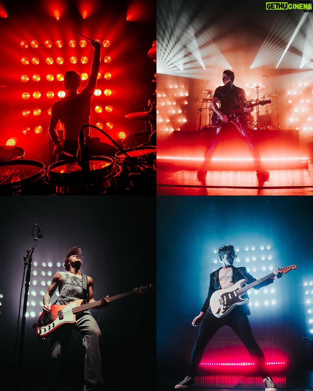 Tom Fletcher Instagram - The tour already feels like a million years ago. Thanks so much to everyone who came. After 20 years it’s amazing to still be here, doing what we do, so thanks to all our team who made it all possible - the drivers, caterers, techs, wardrobe, production, lighting, sound, merch team, management, agents, promoters, social team, photographers…and WAY more that I’m definitely forgetting. It takes a whopping great team to put on a tour and our team nailed it once again. Thanks to @lostaloneofficial for being the most kickass band to ever tour with us and even though @stevenbattelle is terrible at stage-Uno and, like me, can’t even down a pint when an arena is cheering him on, its been a pleasure sharing the stage with you. Big thanks to my gtr tech @nellyrocks for looking after me and having to listen to my questionable playing every night 🤘 Special shout out to our manager @rachydrake, @himynameisjameshill, @mattjmilton & @deansherwood AKA The Vegan Bandits - for an awesome month-long bus tour of the UK’s finest Yeti suppliers. To our special guests, soundcheck party gang, cowbell players and every single person who came to see us, thanks. All these photos are by the incredible @deansherwood and @federicaburellii! See you all next time.