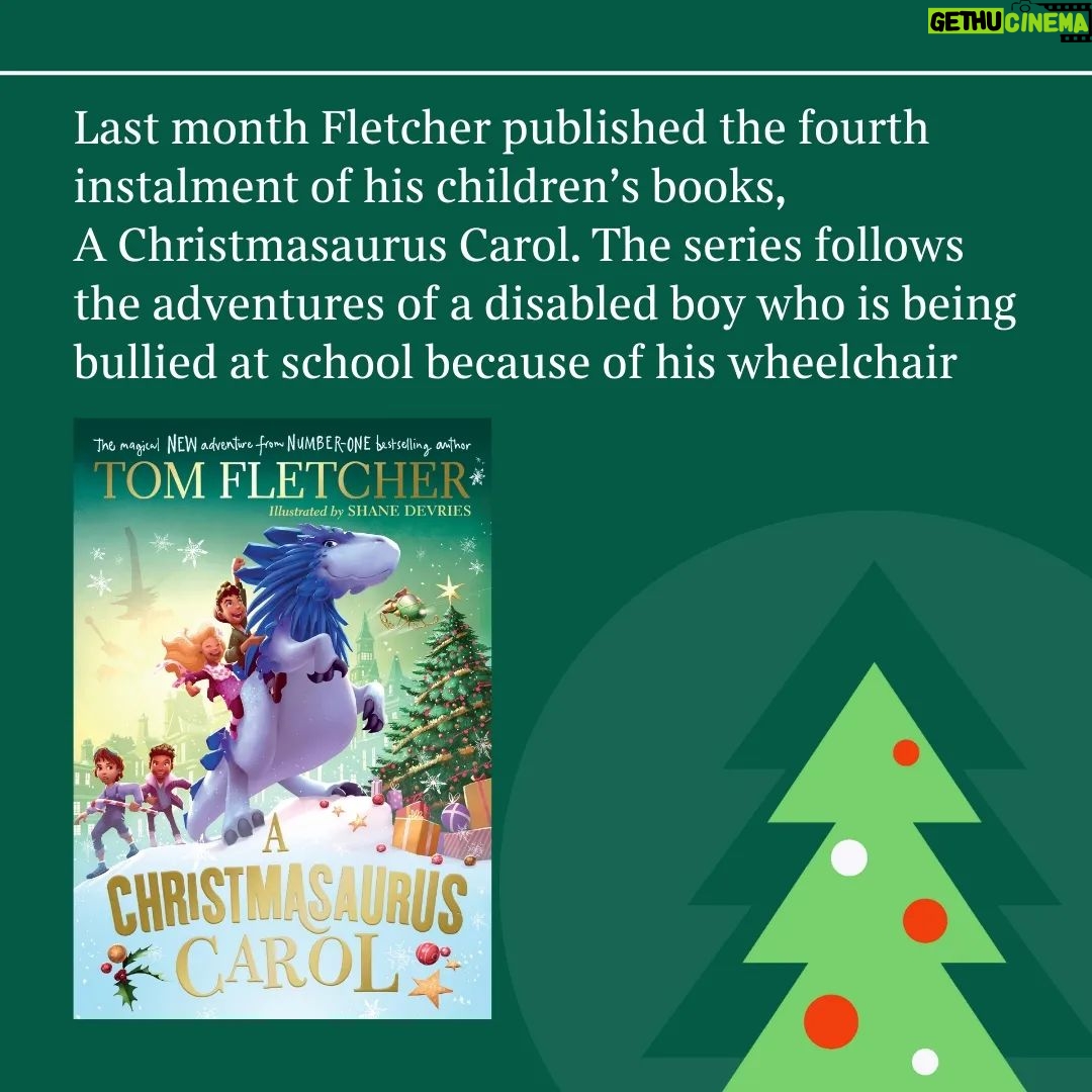 Tom Fletcher Instagram - Once upon a time, Tom Fletcher awoke with a vision of a blue dinosaur, pulling a young boy in a wheelchair through the sky, like a reindeer pulling Santa’s sleigh. He had wanted to write a children’s book, and this image turned out to be the perfect starting point. There was just one problem: Fletcher had no idea what it was like to be a disabled child, and did not know anyone who used a wheelchair. Fletcher turned to Whizz Kidz, the UK’s leading charity for disabled young people, for help. Almost a decade later, he is a patron for Whizz Kidz, and, last month, published the sixth instalment of the books, A Christmasaurus Carol. 🔓 This story is free to read The Times and The Sunday Times are joining forces and urging readers to dig deep for three charities in this year’s Christmas appeal. Visit thetimes.co.uk/christmasappeal to donate and help Whizz Kids, Feeding Britain and Street Child to carry out their vital work 🔗 Click the link in our bio to read the full story