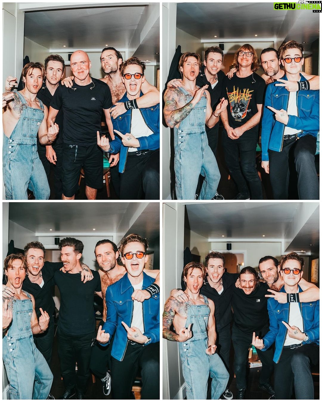 Tom Fletcher Instagram - The tour already feels like a million years ago. Thanks so much to everyone who came. After 20 years it’s amazing to still be here, doing what we do, so thanks to all our team who made it all possible - the drivers, caterers, techs, wardrobe, production, lighting, sound, merch team, management, agents, promoters, social team, photographers…and WAY more that I’m definitely forgetting. It takes a whopping great team to put on a tour and our team nailed it once again. Thanks to @lostaloneofficial for being the most kickass band to ever tour with us and even though @stevenbattelle is terrible at stage-Uno and, like me, can’t even down a pint when an arena is cheering him on, its been a pleasure sharing the stage with you. Big thanks to my gtr tech @nellyrocks for looking after me and having to listen to my questionable playing every night 🤘 Special shout out to our manager @rachydrake, @himynameisjameshill, @mattjmilton & @deansherwood AKA The Vegan Bandits - for an awesome month-long bus tour of the UK’s finest Yeti suppliers. To our special guests, soundcheck party gang, cowbell players and every single person who came to see us, thanks. All these photos are by the incredible @deansherwood and @federicaburellii! See you all next time.