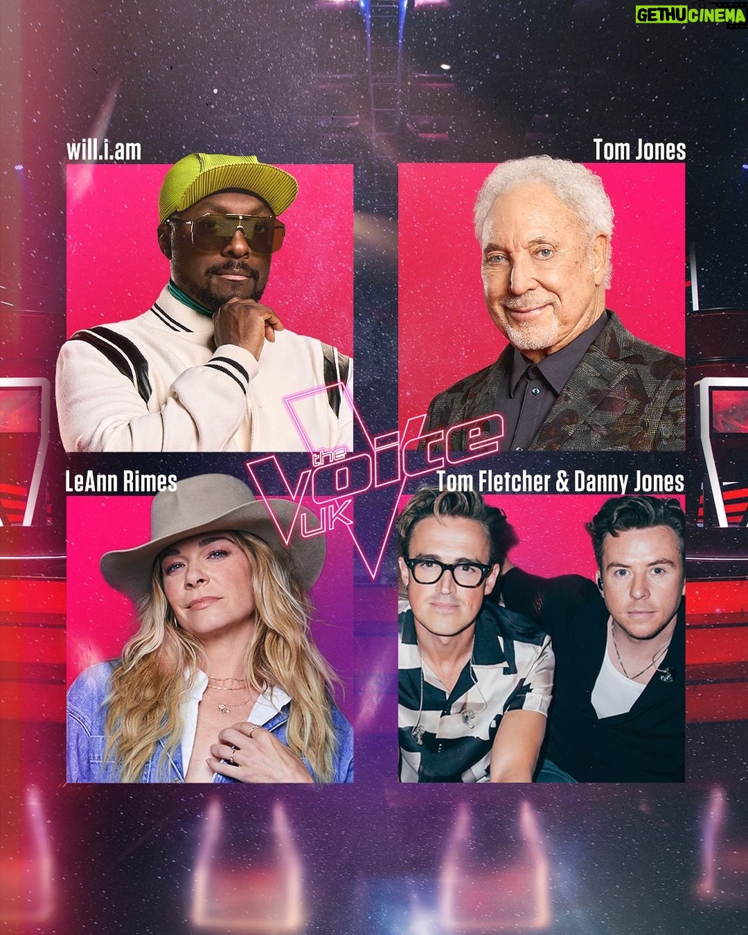 Tom Fletcher Instagram - Introducing your Superstar Coaches for 2024 and a Voice UK first… a double chair! ✌️🎤 #TheVoiceUK