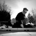 Tom Fletcher Instagram - I didn’t get a chance to post about this yesterday amidst the birthday fun - Happy birthday to my boy. How lucky am I to get to be part of your world. Here we are recently in one of my happiest places, and I think his too - outside, together, making stuff. 😍🎂