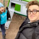 Tom Fletcher Instagram - I know most of you are here for the chicken content these days🐓😜! Our 9 rescue hens got upgraded to the amazing new Eglu Pro from @omlet_uk. I had some genuinely helpful assistance from my middle human (who is WAY better than me at building things!) and we had a grand day assembling this absolutely epic new home for our hens. For anyone interested in getting hens (do it and get some lovely rescues from @britishhenwelfaretrust !) our old wooden coop was nice but had some downsides - keeping it clean, keeping it warm in winter/cool in summer, red mites (🤢they are the worst and we had a nightmare with them last summer!) so i honestly can’t tell you how excited I am about getting this new coop up and running. Thanks Omlet! 🐓🥚😍🤘 #hens #chickens #eggs #gifted #omlet