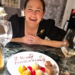 Tom Fletcher Instagram - 20 years of sitting across from this beautiful face. Happy anniversary, honey. Love you. X @mrsgifletcher