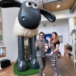 Tom Fletcher Instagram - I had the most awesome tour of @aardmananimations today. So inspiring seeing such talented people at work, making absolute magic happen and getting to meet the man who created Wallace & Grommit, Nick Park was a real honour. On top of that, a few years back we discovered that Grommit had great taste in music when a band called McFLEA appeared in his record collection and today we were given the original record from the movie along with an awesome record made by Beth Robson (Walkies In The Sun and The Bark Never Lies are genius🤣). Thanks to everyone at Aardman for such a great day. X