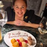 Tom Fletcher Instagram - 20 years of sitting across from this beautiful face. Happy anniversary, honey. Love you. X @mrsgifletcher