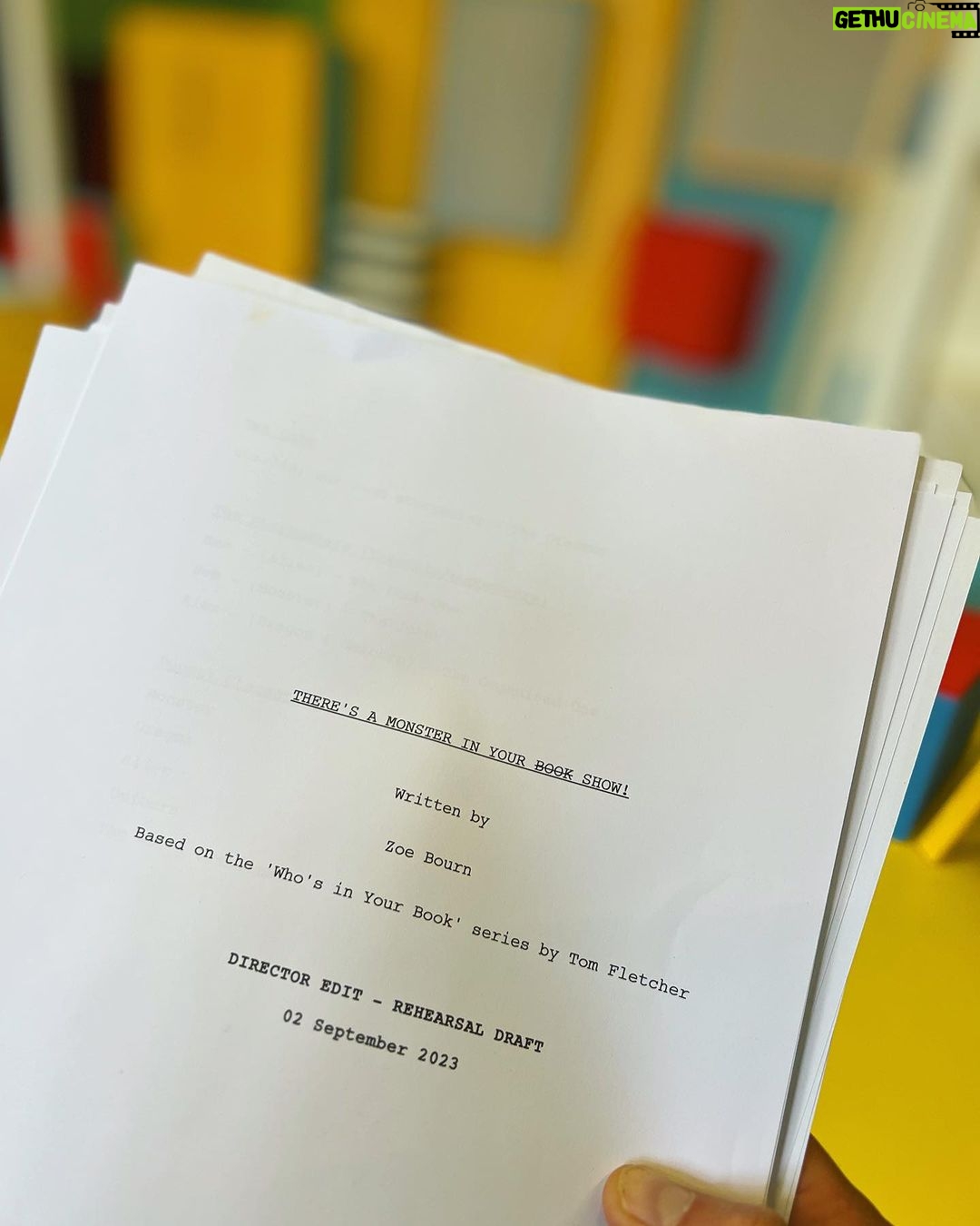 Tom Fletcher Instagram - Had such an awesome day at the first read through of There’s A Monster In Your Show. Not long to go until you can see it LIVE ON STAGE in a theatre NEAR YOU! Tickets at the link in my bio: monsterinyourshow.com
