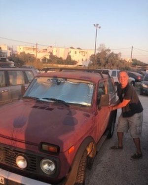Tom Hanks Instagram - I bought a new car!  Perfect for August!