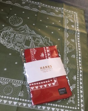 Tom Hanks Instagram - Wrap Gifts!  @Hankskerchiefs!  Bespoke perfection and gorgeous. Colin Hanks knows his kerchiefs!  Hanx. #Hankskerchiefs