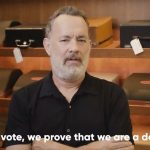 Tom Hanks Instagram - America is calling YOU. To Register, To Vote.  Turnout! Hanx🇺🇸 whenweallvote.org @whenweallvote