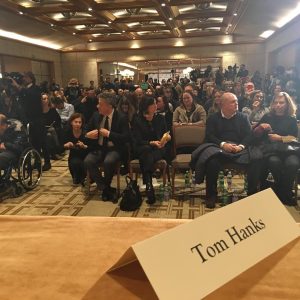 Tom Hanks Instagram - What an actor sees on a Junket in the city of Milan. Hanx!
