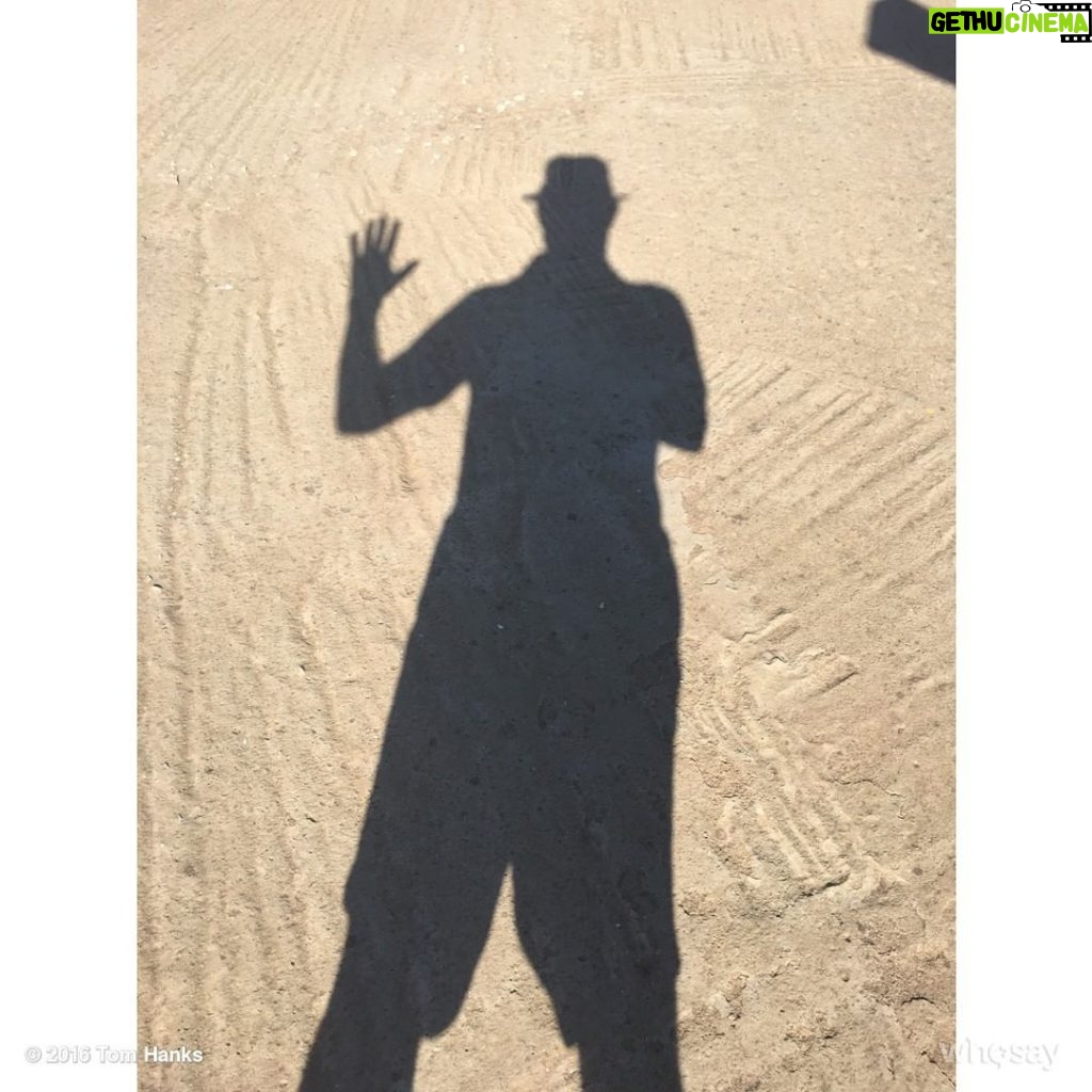 Tom Hanks Instagram - Does this shadow make me look fat? Hanx