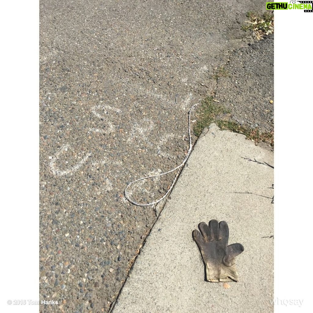 Tom Hanks Instagram - Red Bluff California. Summer. 2016. Gimmie five! Hanx.