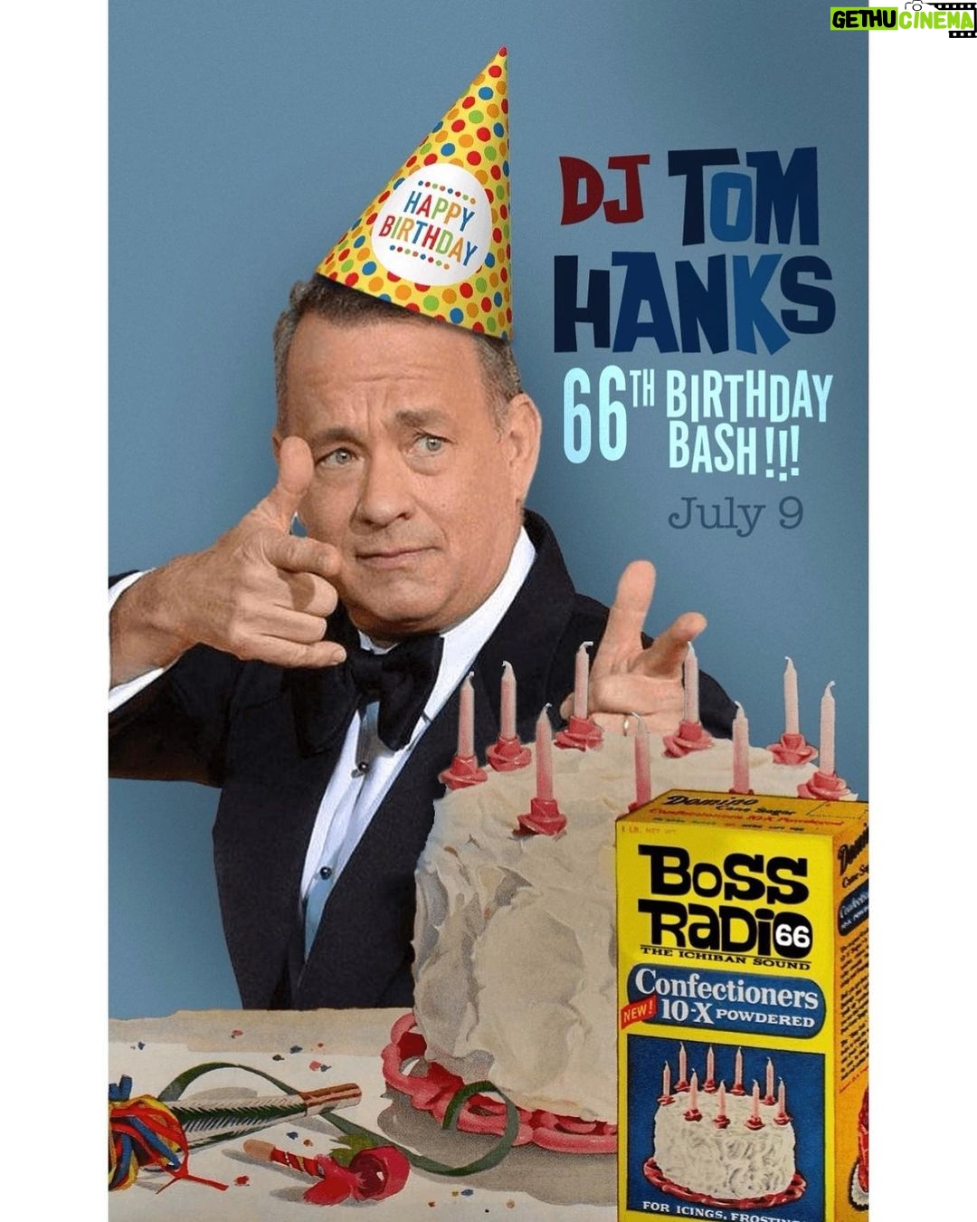 Tom Hanks Instagram - Our next National Holiday. No ads… bossradio66.com Hanx