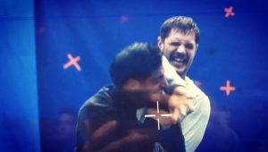 Tom Hardy Instagram - Not remotely awkward BTS snippet recorded by Kelly Marcel Venom 1 physical theatre 101 -