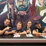 Tom Hardy Instagram - Frank T, Scott and Ryan “Arcbound” Comicon NY @frank.tieri @ryansmallman @ssnyder1835 @arcbounduniverse