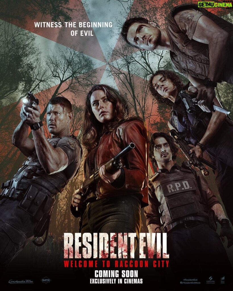 Tom Hopper Instagram - November 24th Exclusively in cinemas @residentevil #welcometoraccooncity Racoon City Zombie Research Center