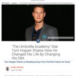 Tom Hopper Instagram – I had the opportunity to have some honest, fantastic chats with @people @askmen and @purewow about my journey with fad diets, fitness and health. 
How could I not talk about @viome and how it completely changed the way I now work with my body to stay optimal, and keeping mine and my families health in balance. So excited for our partnership and our quest to help billions with their health 💪🏼