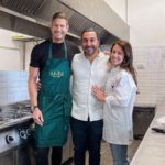 Tom Hopper Instagram – While I’m Verona this weekend, @laurahopperhops and I went and took over the kitchen at the fabulous @yard_restaurant to make one of their delicious signature dishes!

I never eat properly during eating scenes, try and fake it as much as possible! But when making Love in the Villa @yard_restaurant, I ate 16 of their amazing Eggplant parmigiana while shooting the dinner scene because I just couldn’t resist, it was SO GOOOOD…….well….actually Eric their chef informed me this weekend on our return…..it was A LOT more than that 😬 Verona, Italy