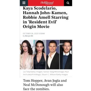 Tom Hopper Instagram - So excited to play this iconic Resident Evil badass and joining some awesome talent in the process. This one is gonna be fun! 🧟‍♂️