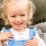Tom Hopper Instagram - I can’t quite believe my little Truly scrumptious is 2 today! She makes me laugh every single day. She’s a clever little monkey, loves a cuddle and bossing me around. Once I get out of this press day we’ll celebrate in style 🕶❤️