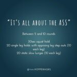 Tom Hopper Instagram - #workoutwednesday “It’s all about the ASS!” This is great little bum burn! A strong bum is the cornerstone to a strong back and core, so we shouldn’t neglect those glutes! But they’re hard to activate in most of our lives when we sit all the time. This is a workout designed to isolate and engage those underused cheeks! Remember to sit back in to the bum with your weight through the exercises and not come forward with your knees! Always be mindful to not to let your knees creep forward past your ankle 👍🏼😉 Video link to full workout in bio Enjoy!