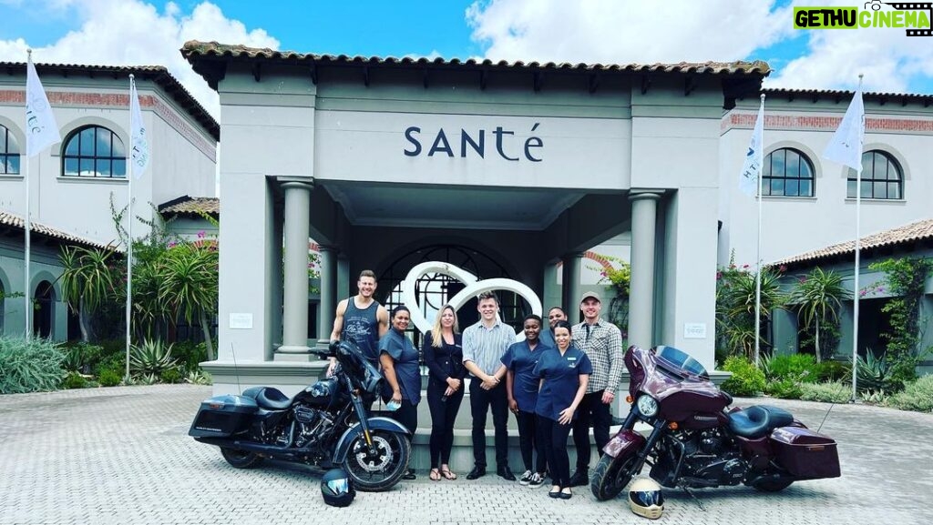Tom Hopper Instagram - On one of our last days and after our longest days riding, we ended up at the incredible health and wellness retreat @santewellnessretreatandspa I live for health and wellness, as does Zak, and I can’t speak highly enough about this incredible haven we found. They welcomed us with open arms and provided us with the most amazing healthy food and health treatments. Just what you need after 1000miles of riding 😅 If you’re ever in Cape Town and need to detox, relax or just want a little TLC, this is the place for you. Thank you again for having us @santewellnessretreatandspa Santé Winelands Hotel & Wellness Centre