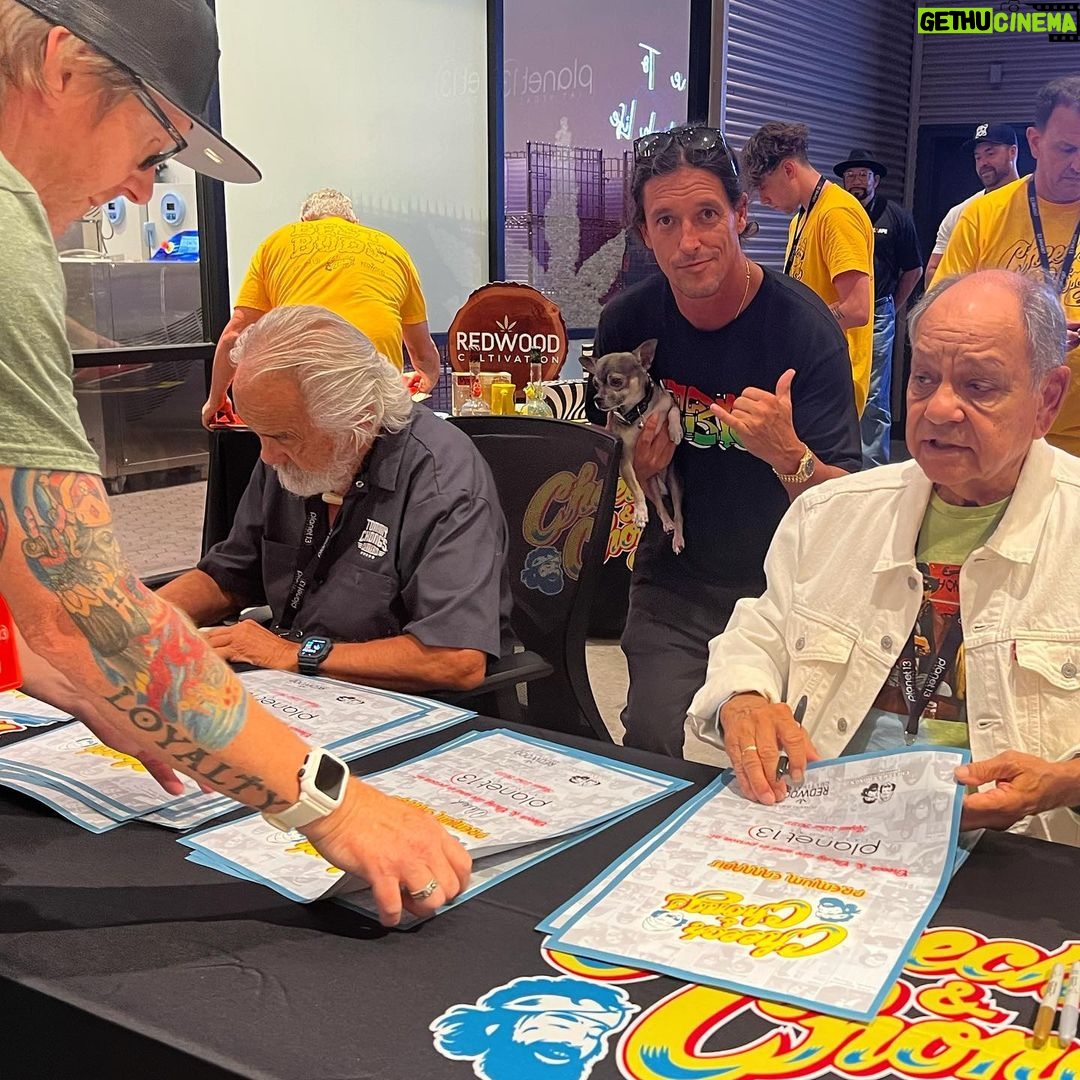 Tommy Chong Instagram - These guys @therickydiesel @cheechmarin @heytommychong @jerome_baker Planet 13