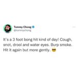 Tommy Chong Instagram - Hits from my @jerome_baker #ChongBong 😎 What are y’all smoking today?