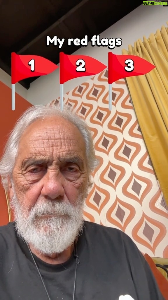 Tommy Chong Instagram - Tommy’s 🚩🚩🚩 what are some of yours, man? ✌️🍃