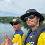 Tomoya Nagase Instagram - マイヒーロー @hirokazu_kawabe と 初フィッシング初桧原湖。 彼の釣りをじっと見ていたかったが5匹可愛いスモールマウスを釣らせていただきました。 最高のフィールドで恐れ入りました。 次は河口湖でぜひ。 @gary_international_kk @challenger_brigade #teamgary #garyyamamoto
