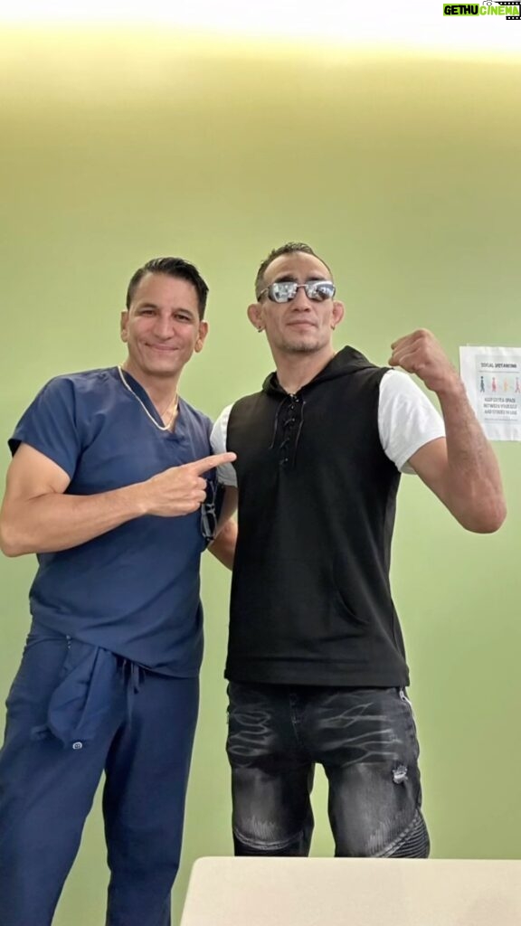 Tony Ferguson Instagram - “Thank🤝You Dr.👨‍⚕️Mora” You Are Beyond Clutch Sir🍃 I’m In Great Hands Crew🍃- Champ 🥇 -CSO- 🇺🇸🏆🇲🇽 # MyOrthoDoc For 10+ Years # Lucky 🍀 We Go Way Back 🥑 # Lessons 📚 # GreatFriend # Close🕊️Circle # ItTakesTrust 📈