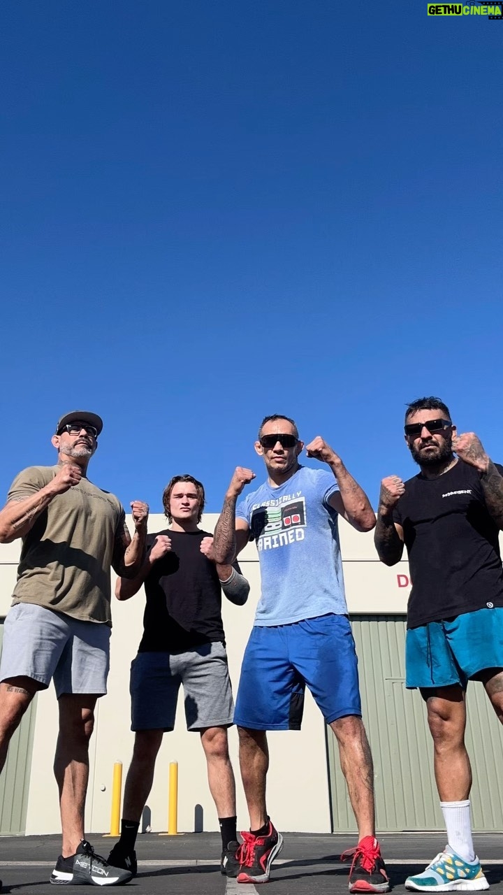Tony Ferguson Instagram - “Thanks🤝Boys” What A Wednesday 📚 Tomorrow Will Be Just As Rad 🚲💨🍃 Fuck Yeah Ladies & Gentlemen 🎶 -Team El🦹♂️Cucuy- Bitches (Not All Are Pictured) -Champ 🦹♂️ -CSO- 🇺🇸🏆🇲🇽 # UFC🔥296 # HashTagEwe🐑AreIt # Comin’AfterPaddy🧁Cakes ✍️💨🍃 Knucklemus🐶Minimus AKA “The Hairy One” W/ The Assist 💪😎👍