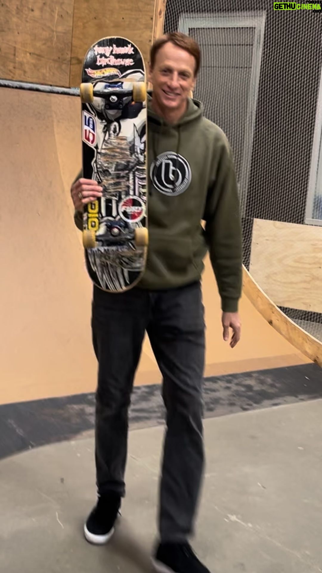 Tony Hawk Instagram - 25 years later: another ā9ā on the same board. This one took less tries though. š„: @_galina_ (fun fact: Iām still sponsored by @birdhouseskateboards & @hotwheelsofficial)