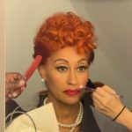 Tracee Ellis Ross Instagram - becoming LUCY for the 75th Primetime #emmys. What a fun experience. Thank you @nlyonne for playing with me and @anthonyanderson & @jessecollinsent for this stellar idea. And a major shout out to @ewilliams_hair and @miayang_mua for the transformation. And @rachelkarten #paulazamora @paidvacashin @adrianejamison 🤗🤗
