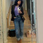 Tracee Ellis Ross Instagram – LEVI’S vintage 701’s day & night
