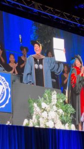 Tracee Ellis Ross Instagram - I became a Spelmanite today and it was awesome! Thank you @spelman_college and #drhelenegayle for bestowing me with such an honor. Congratulations to the Class of 2023! It was really special to be robed with you. And thank you @nikolehannahjones your powerful words.