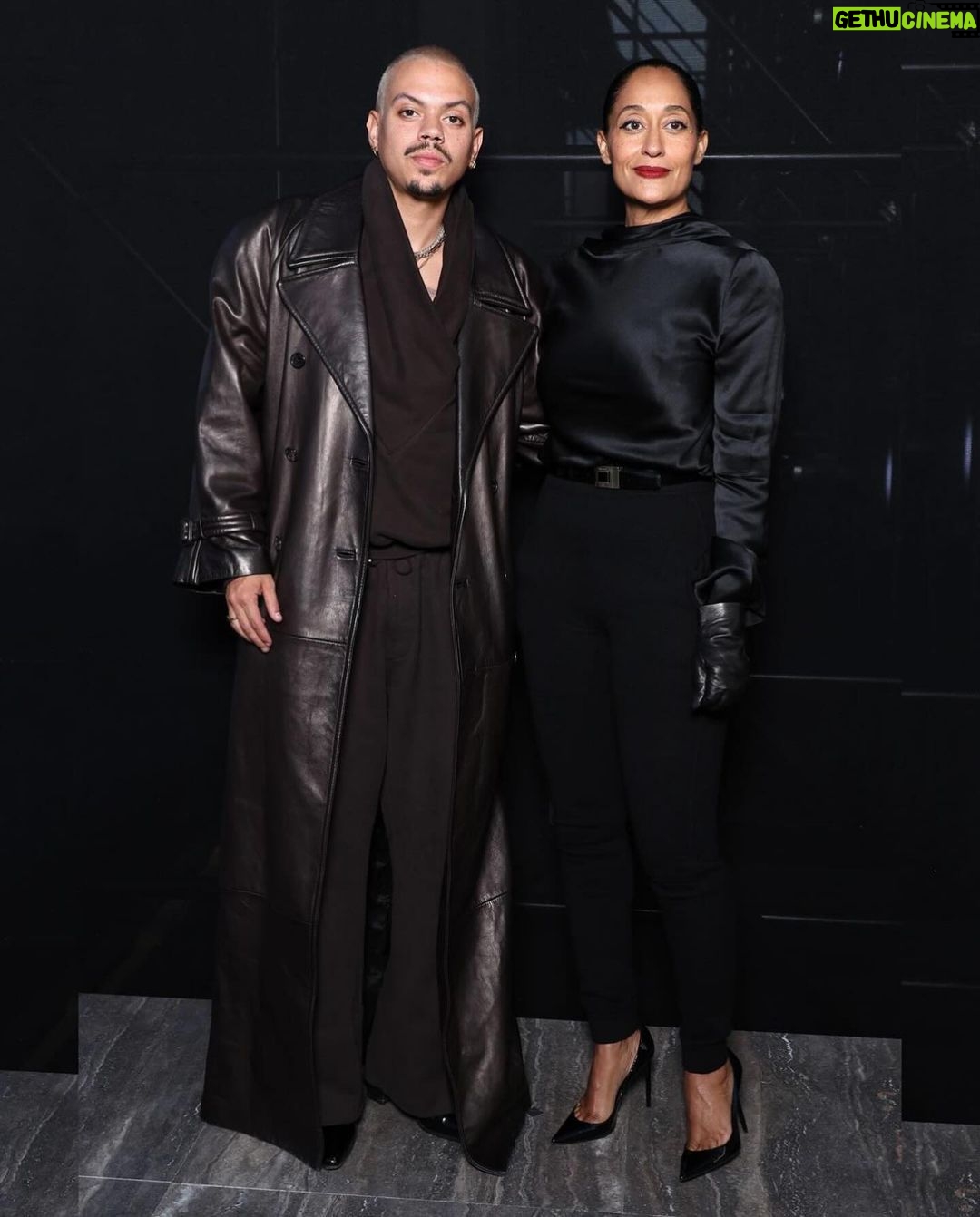 Tracee Ellis Ross Instagram - Brother Sister fashion vibes. Thank you @ysl. Paris, France