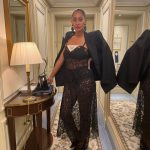 Tracee Ellis Ross Instagram – The PURE JOY I get from playing in my closet and putting together a look! 

I bought these @ysl lace pants a while ago. Never wore em. Couldn’t figure em out. Then I bought this @prada lace dress and the stars aligned. Paired with my #bottega pumps, @araksofficial bra & panty, old Prada earrings and old SL tux jacket and my gawd …I felt like a dream. Thank you Paris for giving this look a chic back drop. It’s so good y’all might see this one again. Paris,France