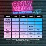 Trai Nimtawat Instagram - 7 เมษายนนี้...พบกันที่ Only Friends Fan Meeting in Taipei เปิดจำหน่ายบัตรแล้วที่ ➟ bit.ly/OnlyF2024_FMTP 【Only Friends Fan Meeting in Taipei 】 ◆ วันแสดง | วันอาทิตย์ที่ 7 เมษายน 2567 เวลา 19:00 น. ◆ สถานที่ | NTU Sports Center ชั้น 1 ◆ จำหน่ายบัตร | เปิดจำหน่ายบัตรวันพุธที่ 28 กุมภาพันธ์ 2567 เวลา 12:00 น. (เวลาท้องถิ่น) ทาง KKTIX and FamiPort ◆ ราคาบัตร | VIP $7,880 / A $5,880 / B $4,880 / C $3,880 / Disabled ticket $1,940 *บัตร VIP มีการระบุชื่อบนบัตร และสามารถซื้อผ่านเว็บไซต์ KKTIX เท่านั้น กรุณาตรวจสอบรายละเอียดเพิ่มเติมทางเว็บไซต์) 【 Only Friends Fan Meeting in Taipei 】 ◆ 活動時間 | 2024/04/07 (日) 19:00 ◆ 活動地點 | 台大體育館1樓多功能球場 ◆ 售票時間 | 2024/02/28 (三) 中午12:00 KKTIX全面啟售 ◆ 票價 | VIP $7,880 / A $5,880 / B $4,880 / C $3,880 / 身障 $1,940 *VIP區採實名制，僅限在KKTIX 網站購票，相關規定請參考售票網頁說明。 【Only Friends Fan Meeting in Taipei 】 ◆ Date | 2024/04/07 (Sun) 19:00 ◆ Venue | NTU Sports Center 1F ◆ Ticket Sale | launched on 2024/02/28 (Wed) 12PM via KKTIX and FamiPort ◆ Ticket Price | VIP $7,880 / A $5,880 / B $4,880 / C $3,880 / Disabled ticket $1,940 *The VIP area will be #namebased, and the purchase is only available on KKTIX website. Please find the ticketing webpage for more details. #OnlyFriendsFMTaipei #Firstkp #khaotungg #fforce_ #kasibook_ #neo_neos #mmarkpkk #GMMTV #doconcert #KKLIVE