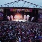 Travis Kelce Instagram - THE FIRST EVER @kelcejam WAS EPIC!!!! 🔥🔥🔥🔥 Cant thank the musical guest enough… from @therealtechn9ne representin’ the #chiefskingdom, to The Boss @richforever playin some of my all time favorites… to my Canadian brothers @loudluxury absolutely snappin’, and my MF DAWG @machinegunkelly bringin’ the rock star energy 🤘🏻🤘🏻 AND SHUTTIN’ THE PLACE DOWN!! People showed up from ALLL OVER and you all really made it a night I’ll remember for ever. LETS DO IT AGAIN!!! 😈😈 🍻🍻 UNTIL THE NEXT ONE!!!