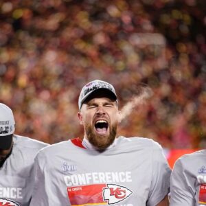 Travis Kelce Instagram - Travis Kelce has been a dominant force in the AFC Championship 🔥

📺: #KCvsBAL - Sunday 3pm ET on CBS
📱: Stream on #NFLPlus

📸: Brynn Anderson/AP